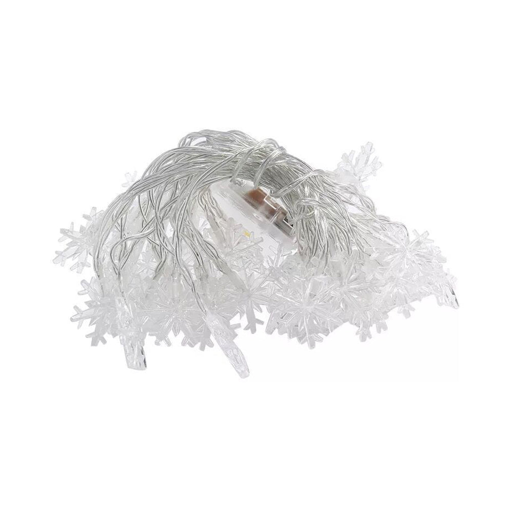 20/40/80-LEDs Star-Shaped Fairy String Lights-Stars+Snowflakes