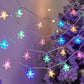 20/40/80-LEDs Star-Shaped Fairy String Lights-Stars+Snowflakes