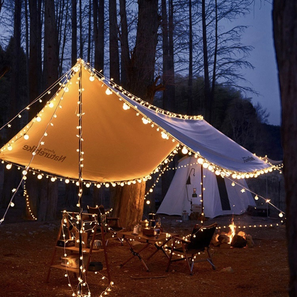 20/40/80-LEDs Star-Shaped Fairy String Lights-Stars+Snowflakes