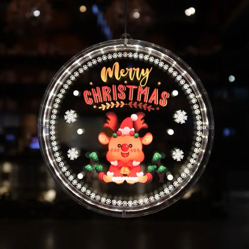 3Pcs Christmas LED Window Home Hanging Lamps-Style 2