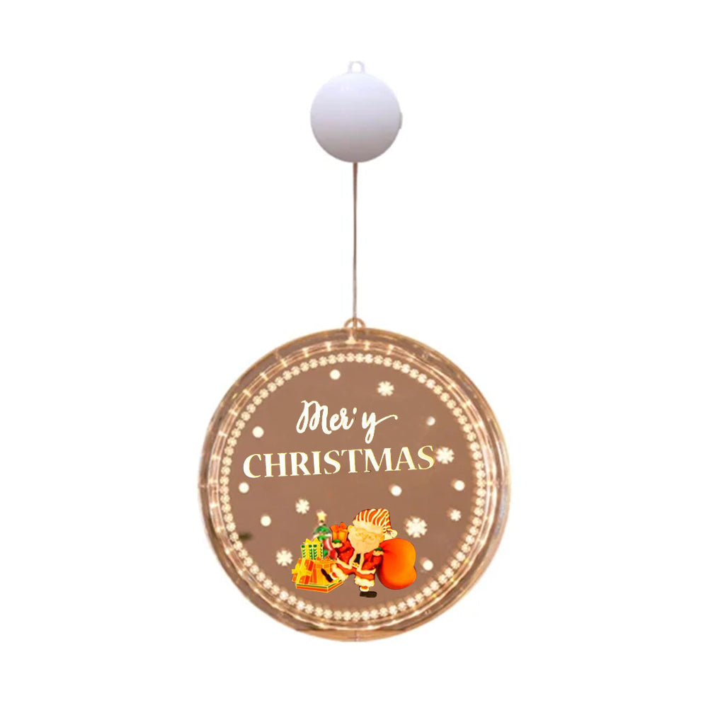 3Pcs Christmas LED Window Home Hanging Lamps-Style 1