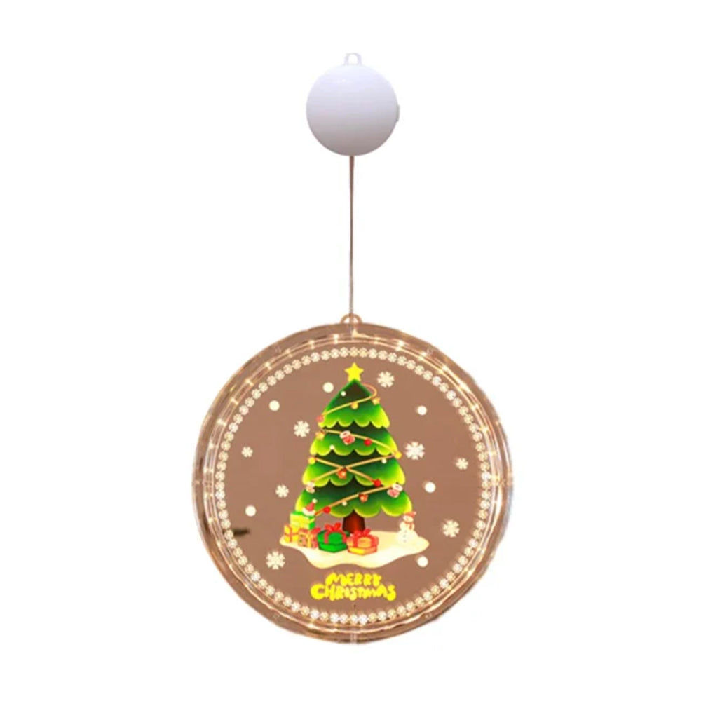 3Pcs Christmas LED Window Home Hanging Lamps-Style 1