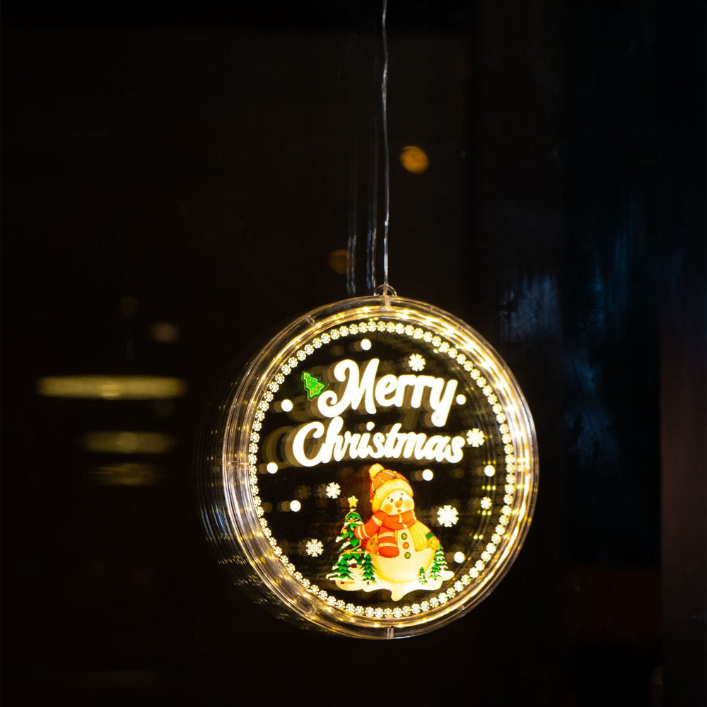 3Pcs Christmas LED Window Home Hanging Lamps-Style 2
