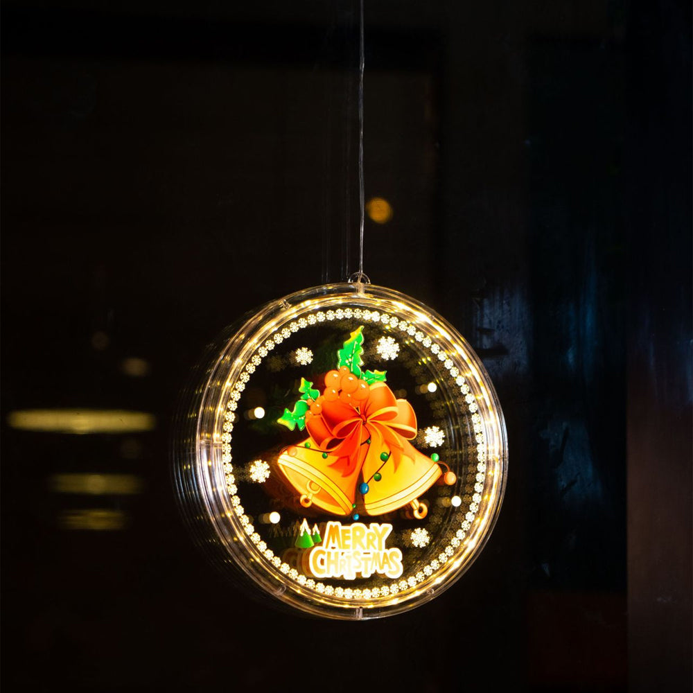 3Pcs Christmas LED Window Home Hanging Lamps-Style 1