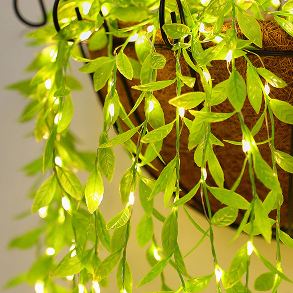LED Artificial Willow Vines Curtain Light with 100 LED for Christmas Party Decoration