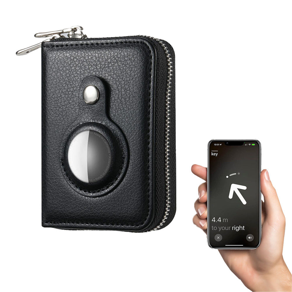 RFID Blocking Wallet Money Clip Purse Case Card Holder for AirTag