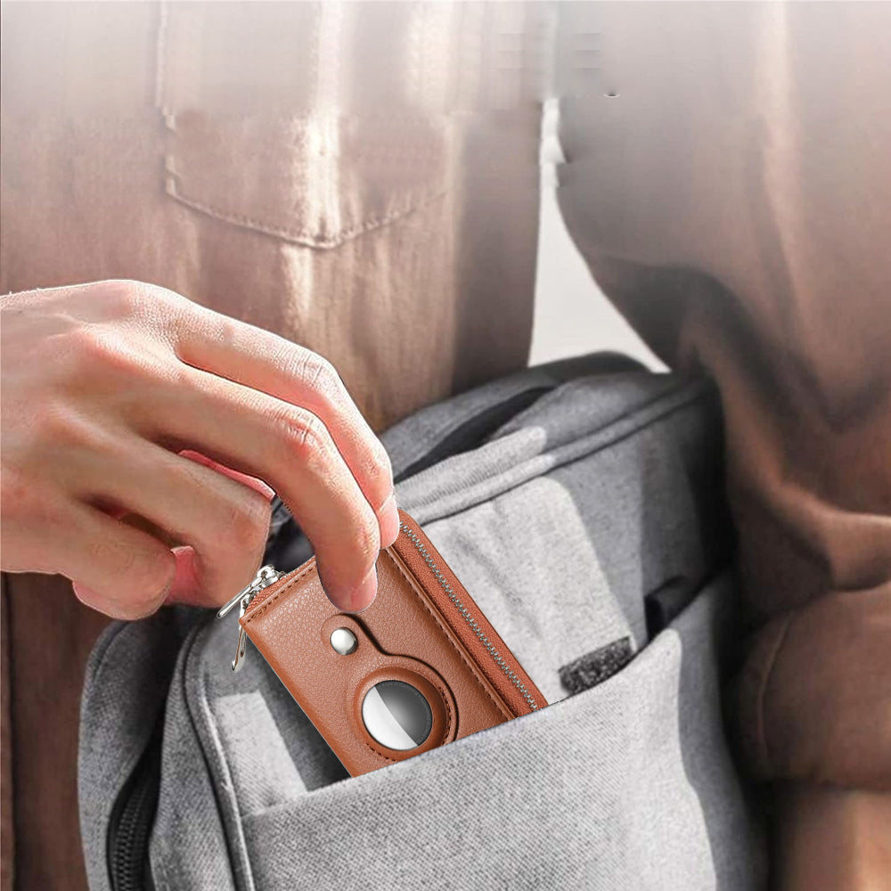 RFID Blocking Wallet Money Clip Purse Case Card Holder for AirTag