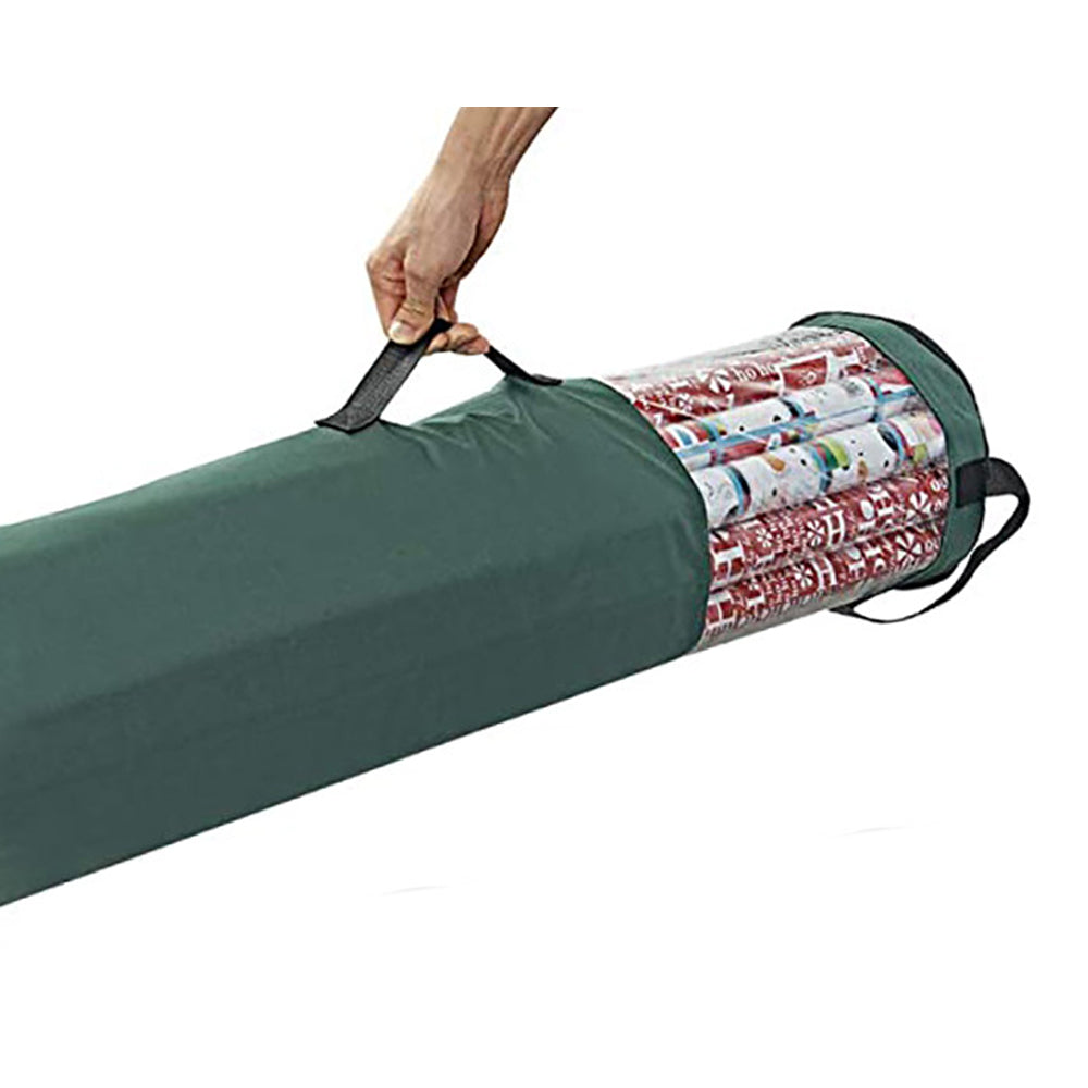 PVC Clear Christmas Gift Wrapping Paper Storage Bag