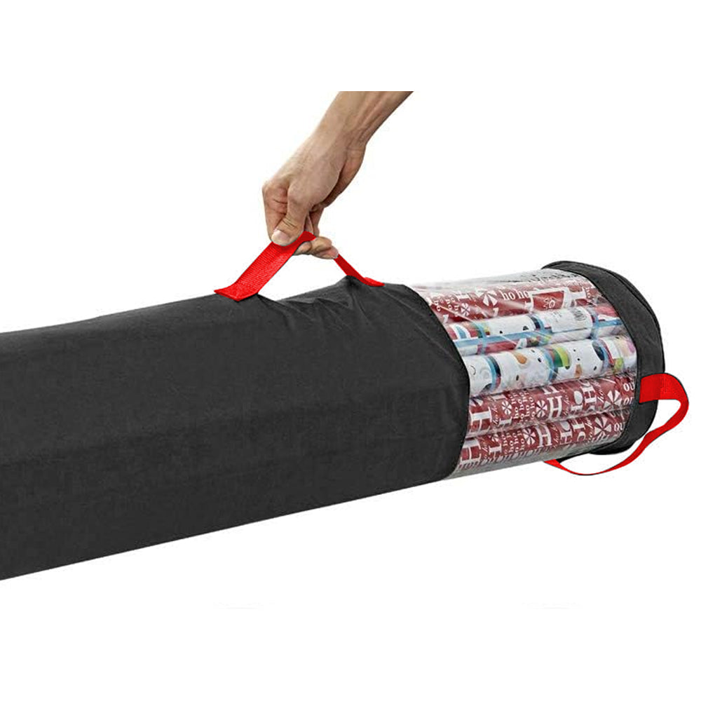 PVC Clear Christmas Gift Wrapping Paper Storage Bag