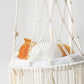 Cat Hammock Handwoven Hanging Cat Bed Cat Swing for Indoor Outdoor Home