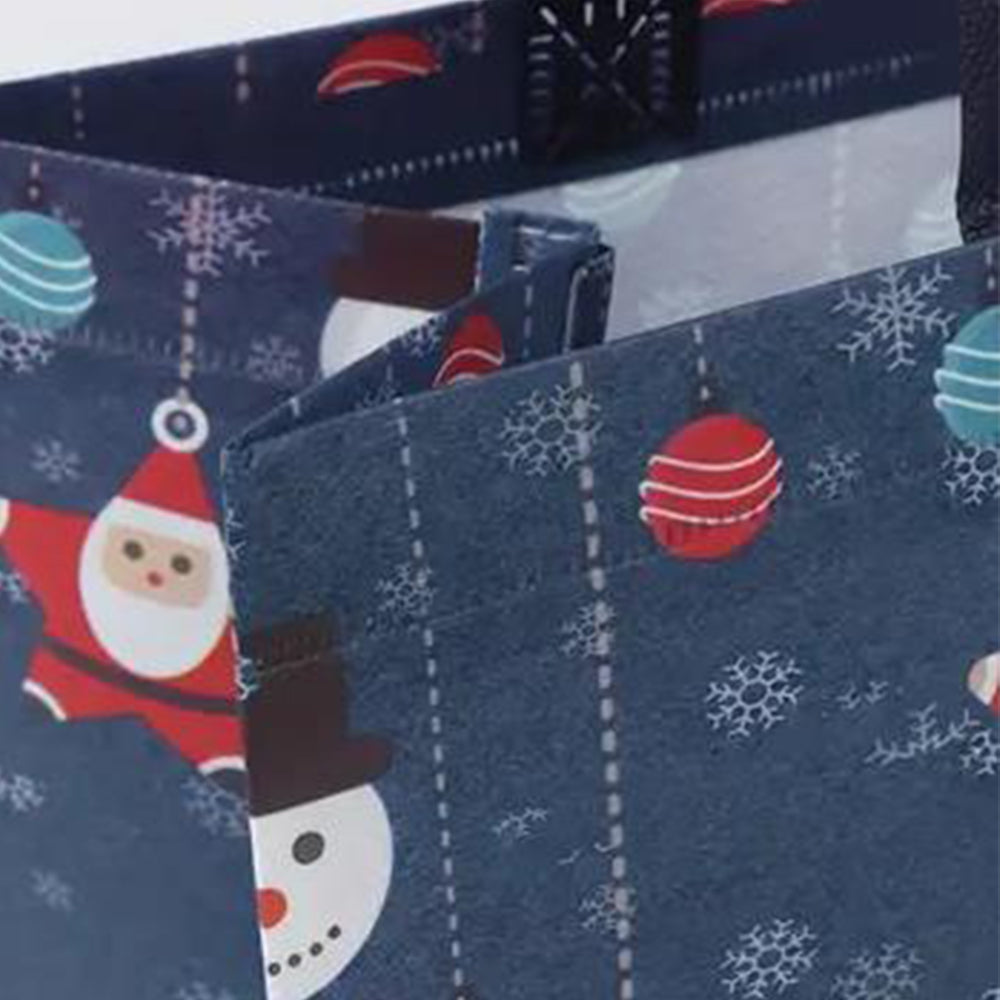 6pcs Christmas Tote Bags With Handle Christmas Treat Bags Xmas Decor-Style 1