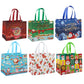 6pcs Christmas Tote Bags With Handle Christmas Treat Bags Xmas Decor-Style 2