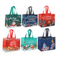 6pcs Christmas Tote Bags With Handle Christmas Treat Bags Xmas Decor-Style 3