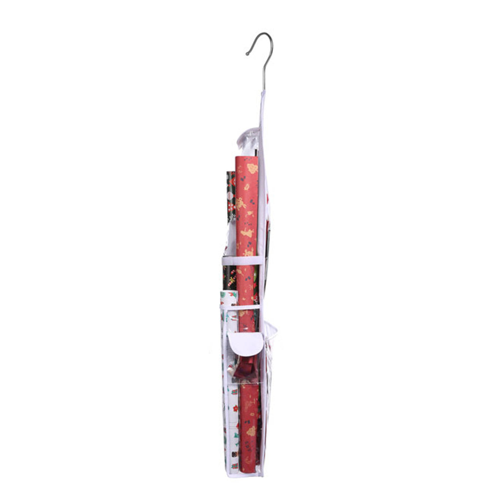 Double Sided Hanging Gift Wrap Organizer Wrapping Paper Bag Storage