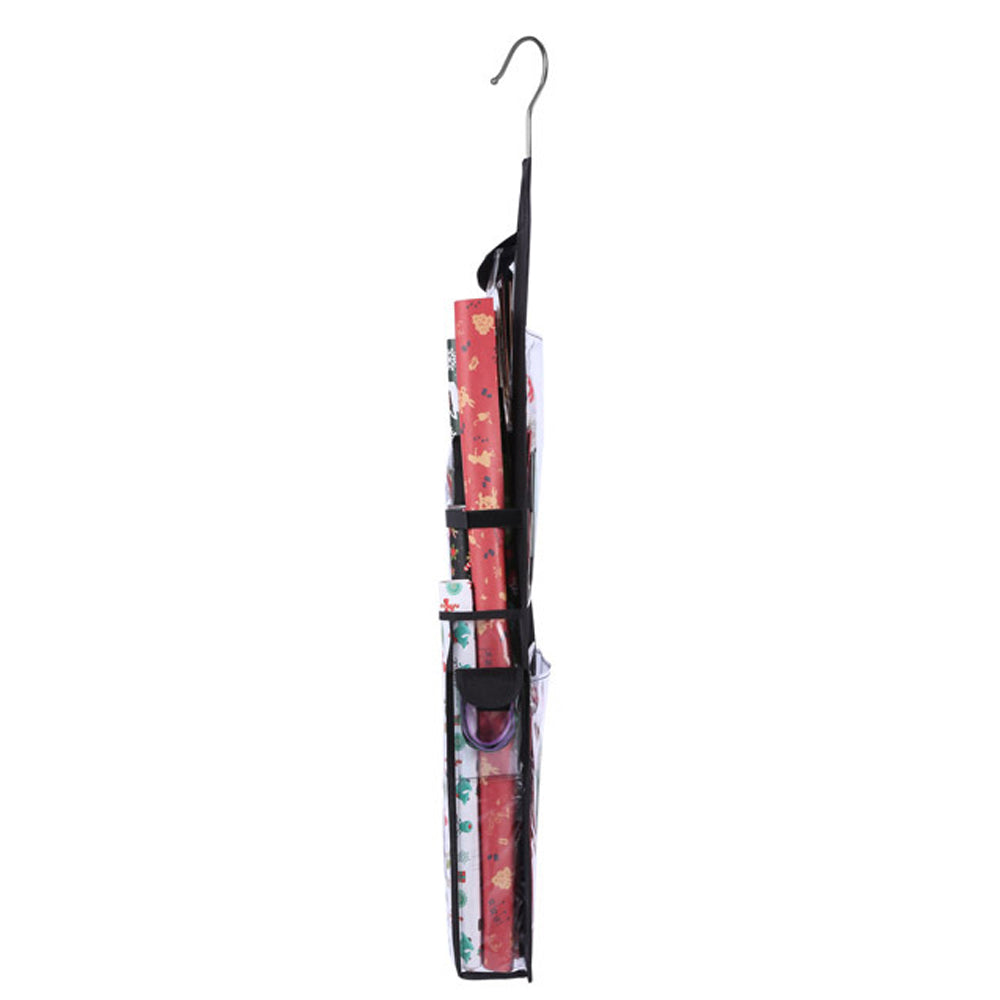 Double Sided Hanging Gift Wrap Organizer Wrapping Paper Bag Storage