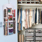 Double Sided Hanging Gift Wrap Organizer Wrapping Paper Bag Storage