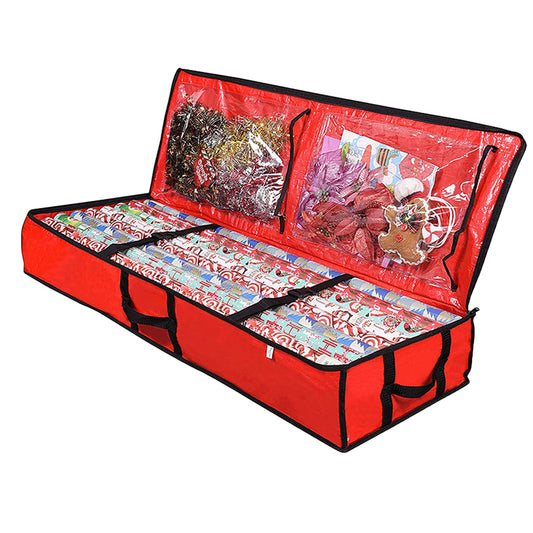 Christmas Storage Bag Xmas Wrapping Paper Storage Container