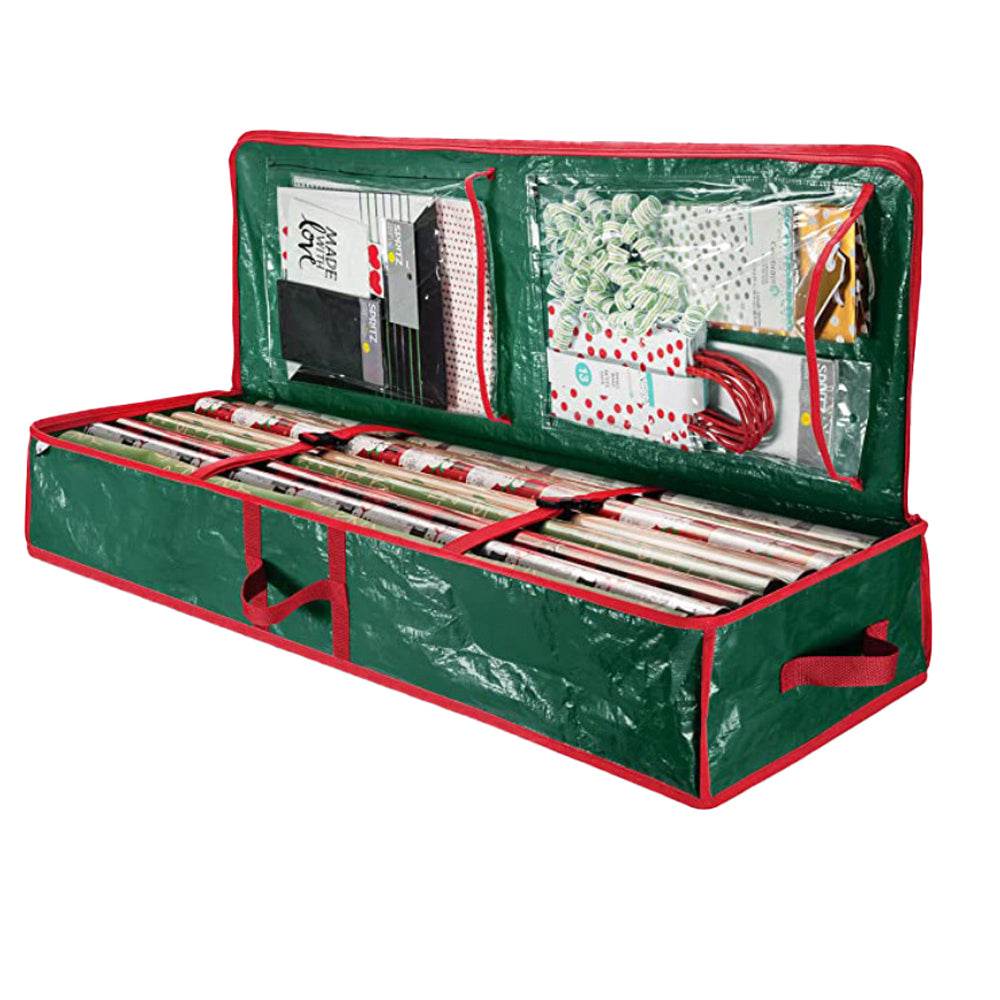 Christmas Storage Bag Xmas Wrapping Paper Storage Container