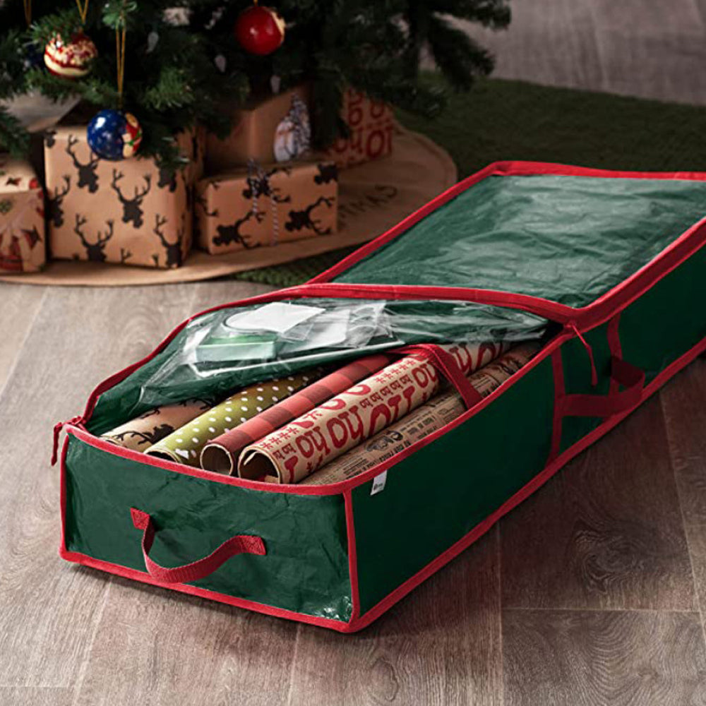 Christmas Storage Bag Xmas Wrapping Paper Storage Container