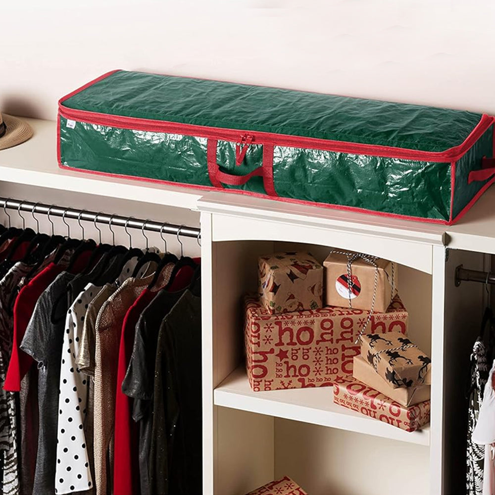 Christmas Storage Bag Xmas Wrapping Paper Storage Container