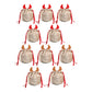10Pcs Christmas Cookie Candy Treat Gift Bags Xmas Party Wrapping Drawstring Bag