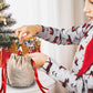 10Pcs Christmas Cookie Candy Treat Gift Bags Xmas Party Wrapping Drawstring Bag