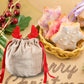 10Pcs Christmas Cookie Candy Treat Gift Bags Xmas Party Wrapping Drawstring Bag