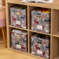 4Pcs Christmas Reindeer Foldable Storage Basket with Handles