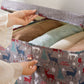 Christmas Reindeer Foldable Storage Basket with Handles