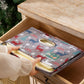 4Pcs Christmas Reindeer Foldable Storage Basket with Handles