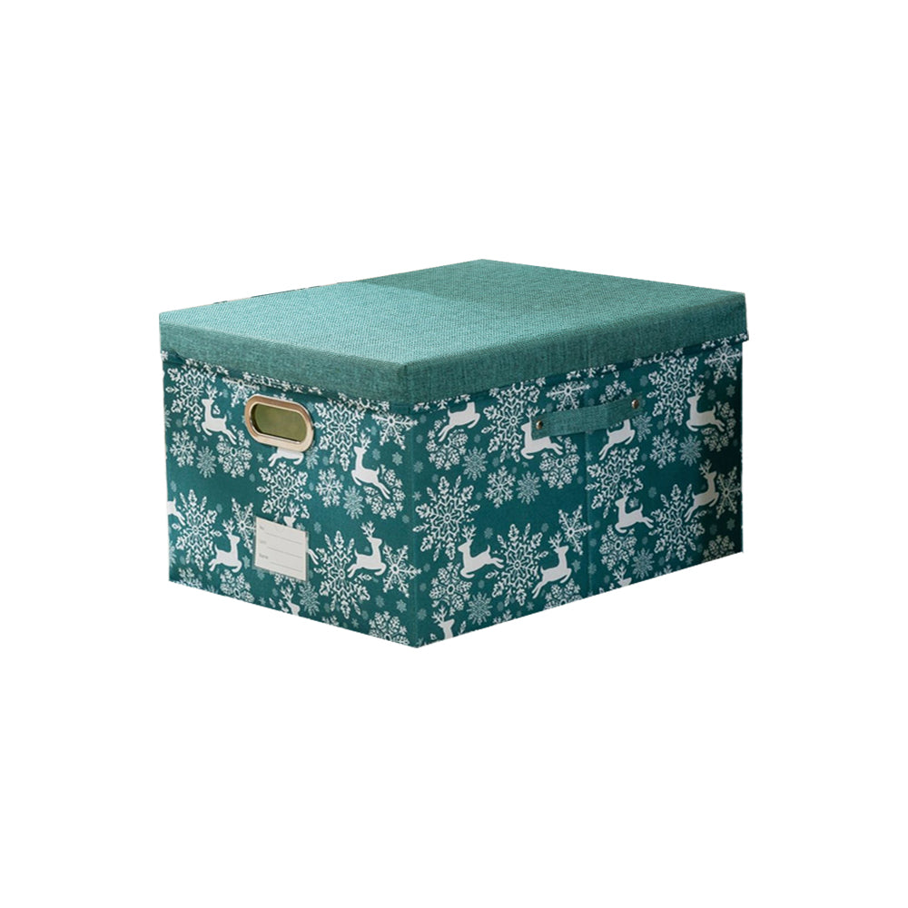 Christmas Reindeer Foldable Storage Basket with Handles