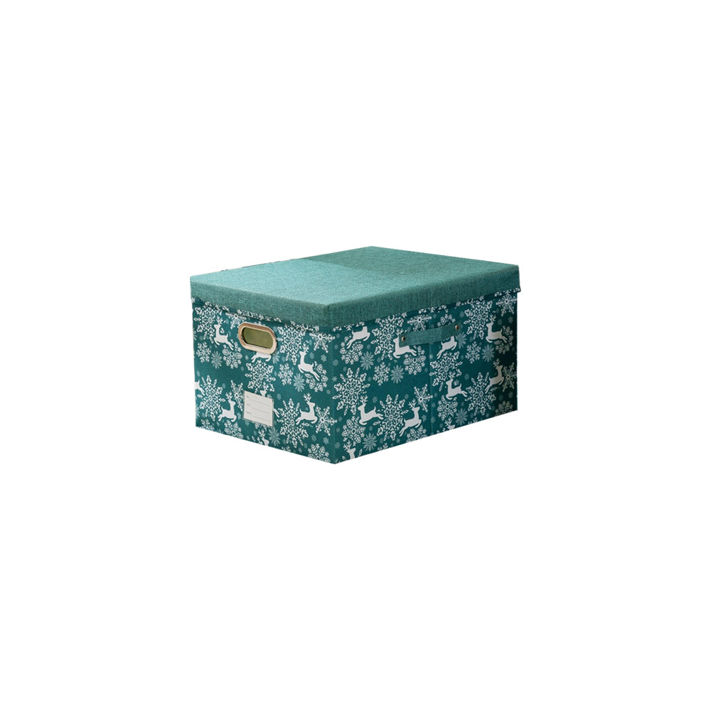 Christmas Reindeer Foldable Storage Basket with Handles