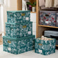 Christmas Reindeer Foldable Storage Basket with Handles
