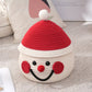 Cartoon Snowman Storage Basket Desktop Basket With Lids Organizing Basket