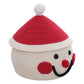 Cartoon Snowman Storage Basket Desktop Basket With Lids Organizing Basket