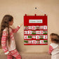 Christmas Advent Calendar Candy Bag Wall Hanging Storage Sack Xmas Decor with 24 Pockets