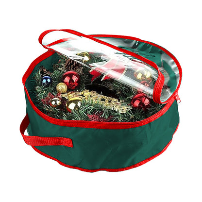 Christmas Wreath Storage Bag Xmas Garland Storage Container Protect Wreath from Dust