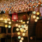 Christmas Cotton Balls Led String Fairy Lights Solar String Lights