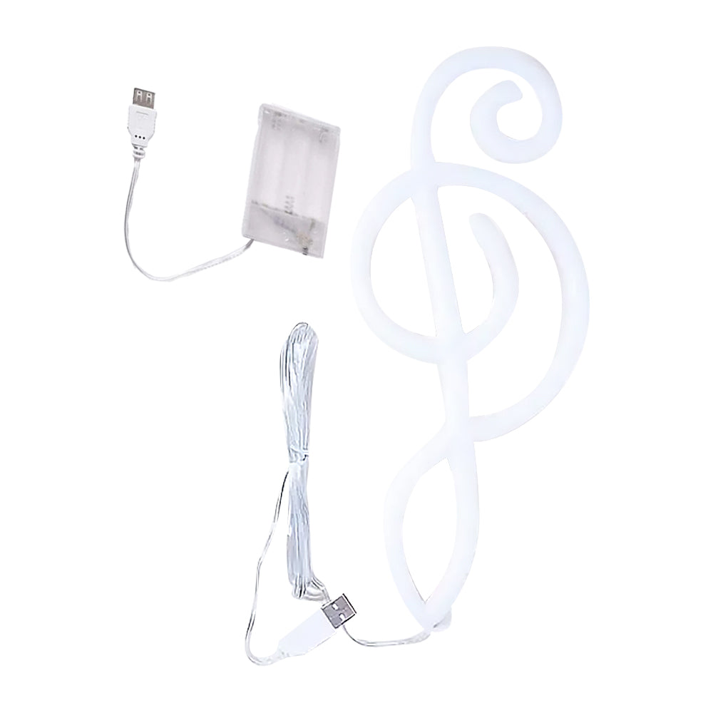 Musical-Shaped LED Neon Light for Bedroom Wall Decor