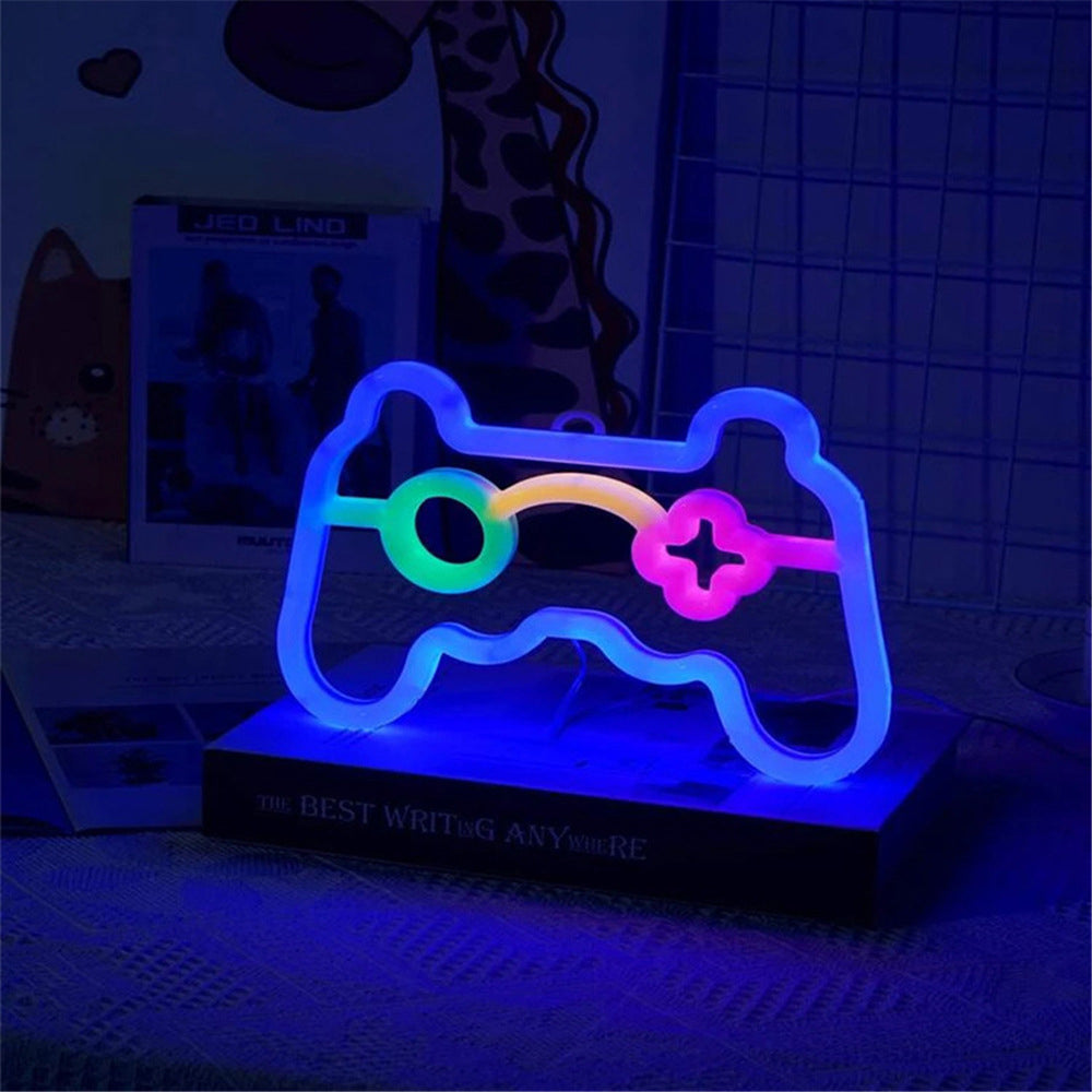 Game-Shaped LED Neon Light for Bedroom Wall Decor