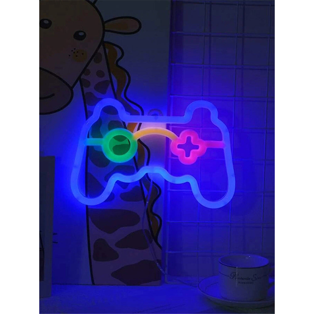 Game-Shaped LED Neon Light for Bedroom Wall Decor