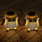 2Pcs Owl Hanging Solar Lanterns Light