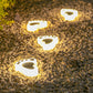 2 Pcs Bear Paw Decorative Solar Outdoor Lights Wall Lights for Garden Lawn Yard