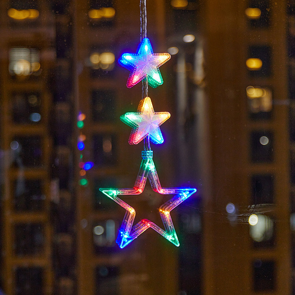 Christmas Window Hanging Lights LED Sucker Lamp for Indoor Outdoor Decor