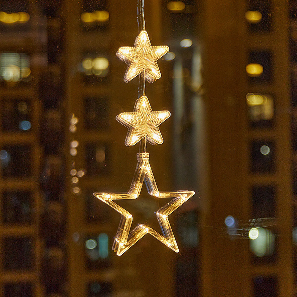 Christmas Window Hanging Lights LED Sucker Lamp for Indoor Outdoor Decor