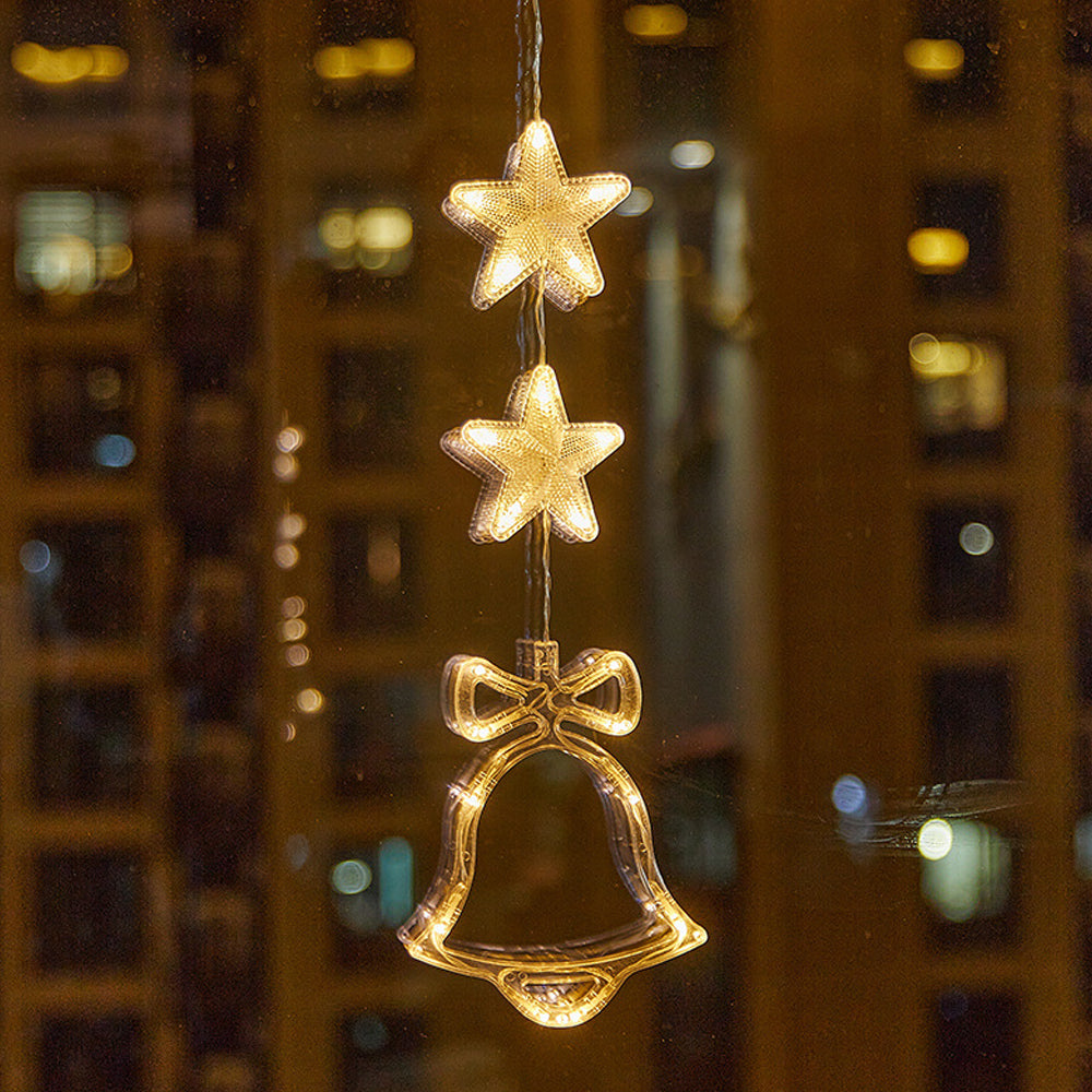 Christmas Window Hanging Lights LED Sucker Lamp for Indoor Outdoor Decor