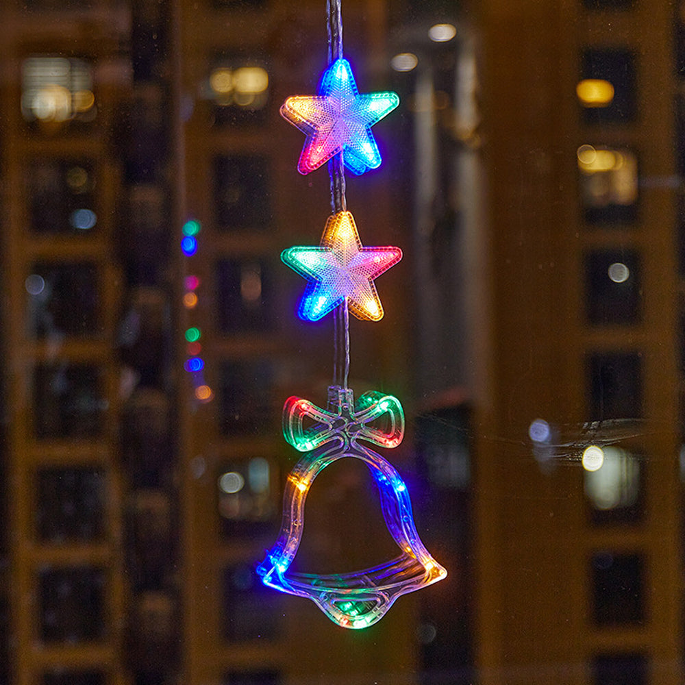 Christmas Window Hanging Lights LED Sucker Lamp for Indoor Outdoor Decor