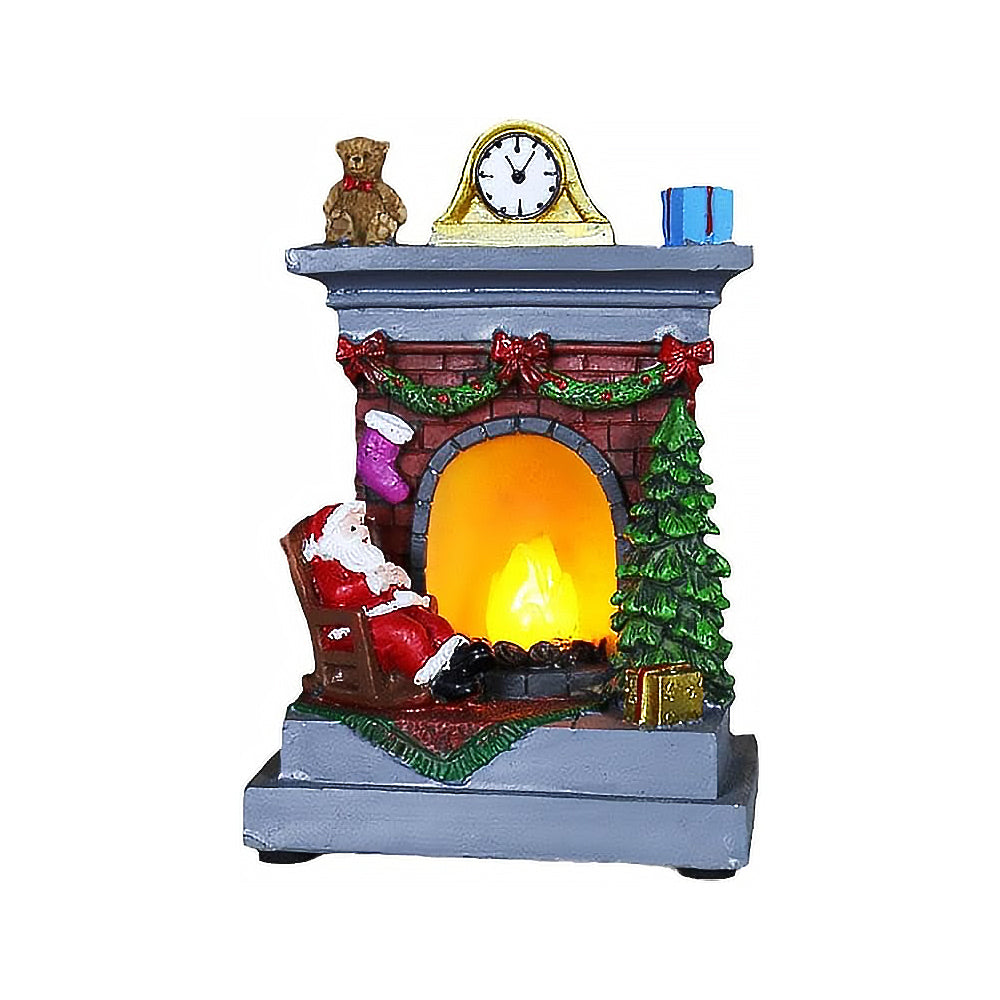Fireplace Shape Decoration Light Statue Light Bedroom Home Christmas Decoration Night Light