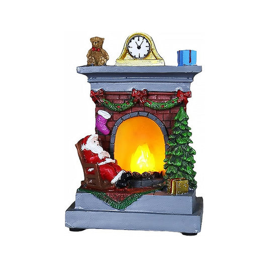 Fireplace Shape Decoration Light Statue Light Bedroom Home Christmas Decoration Night Light