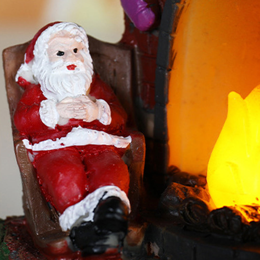 Fireplace Shape Decoration Light Statue Light Bedroom Home Christmas Decoration Night Light